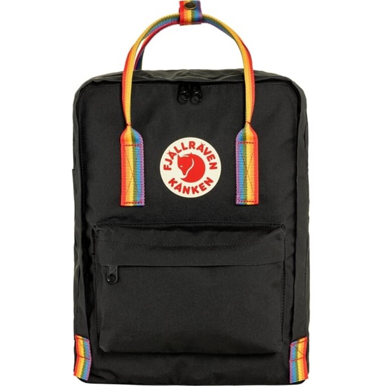 Fjallraven Kanken Rainbow Original Backpack - Black