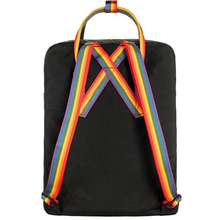 Fjallraven Kanken Rainbow Original Backpack - Black