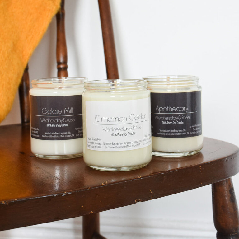 Wednesday + Rose Cinnamon Cedar Candle