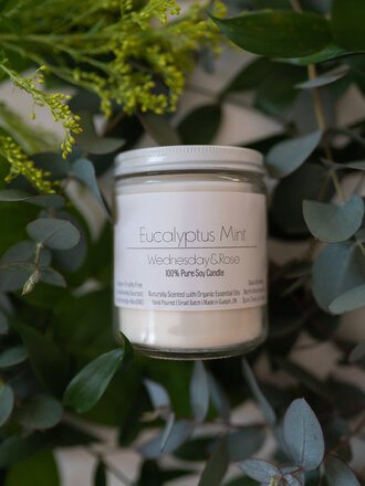 Wednesday + Rose Eucalyptus Mint Candle