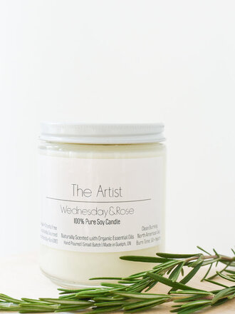 Wednesday + Rose The Artist Candle Wednesday + Rose The Artist Candle