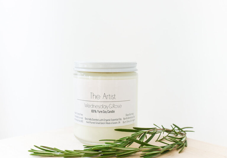Wednesday + Rose The Artist Candle
