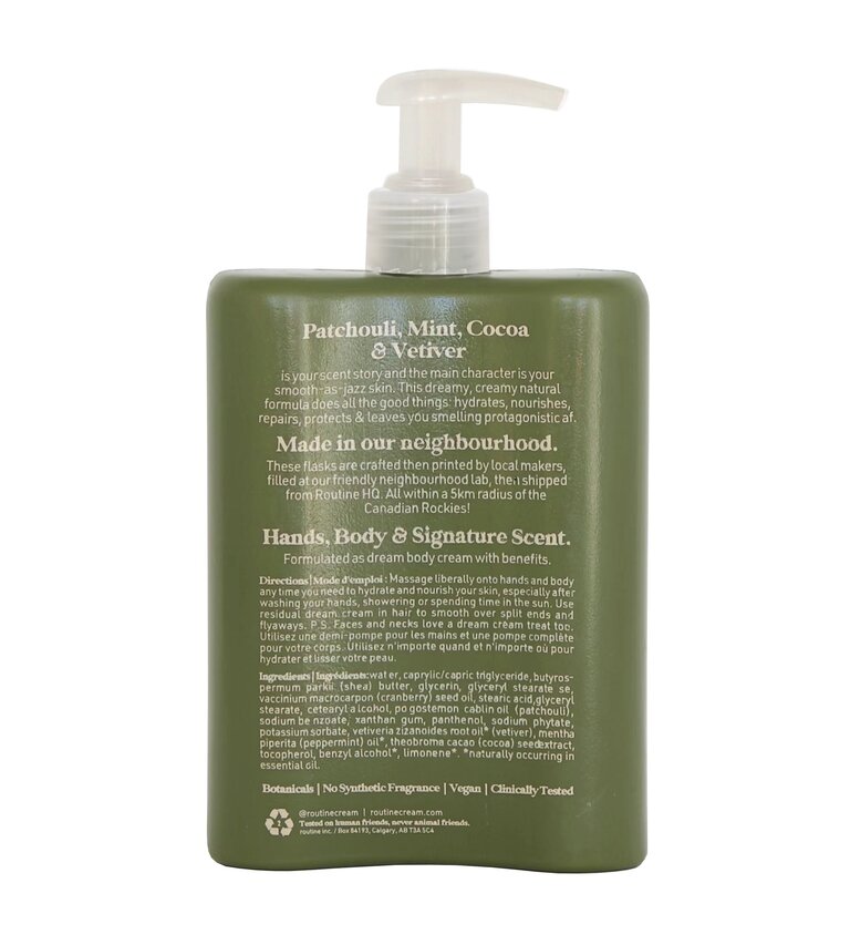 routine. Dirty Hipster Natural Body Cream - 350 ml