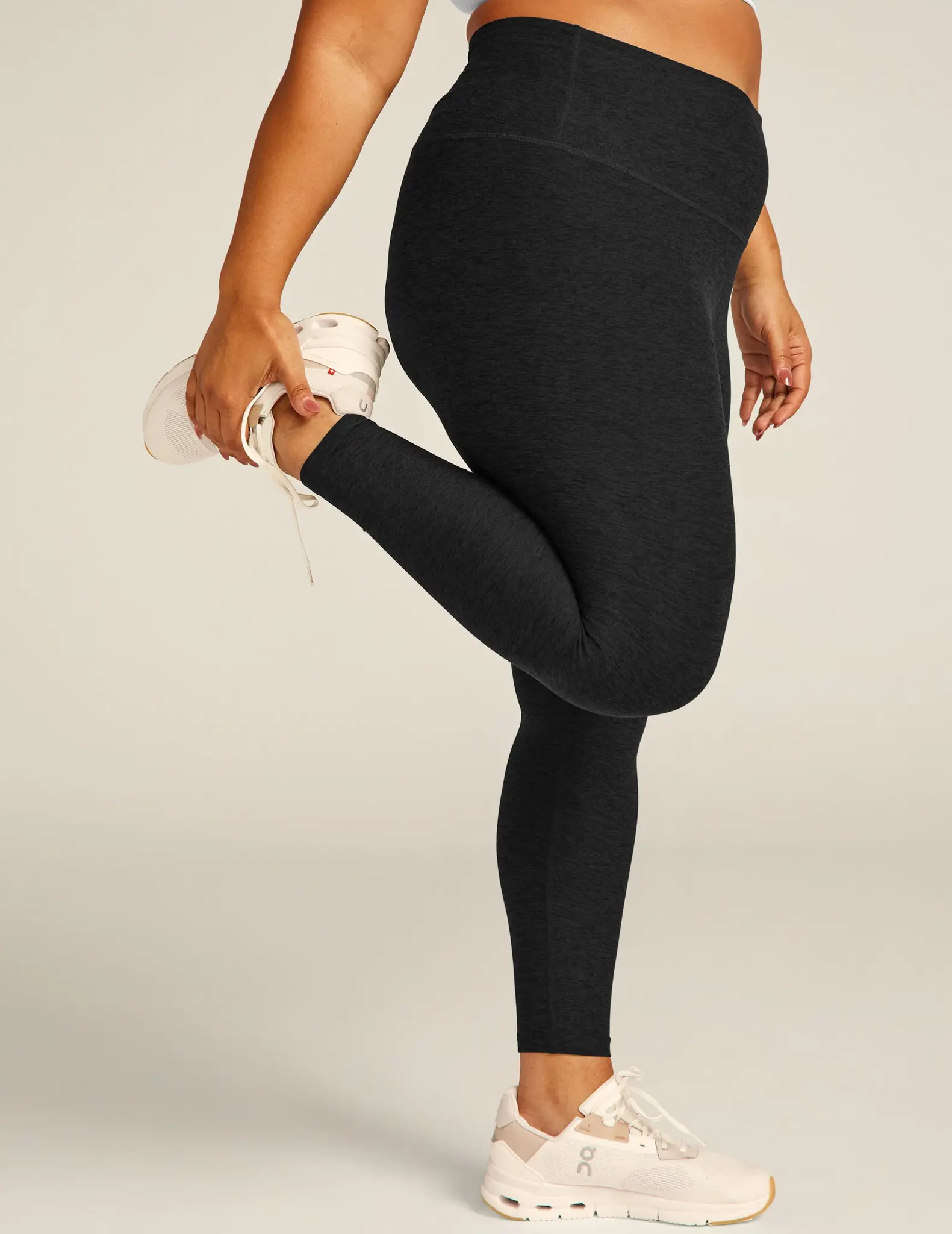 Beyond Yoga Spacedye HIGH WAIST Midi Yoga Leggings – Black White