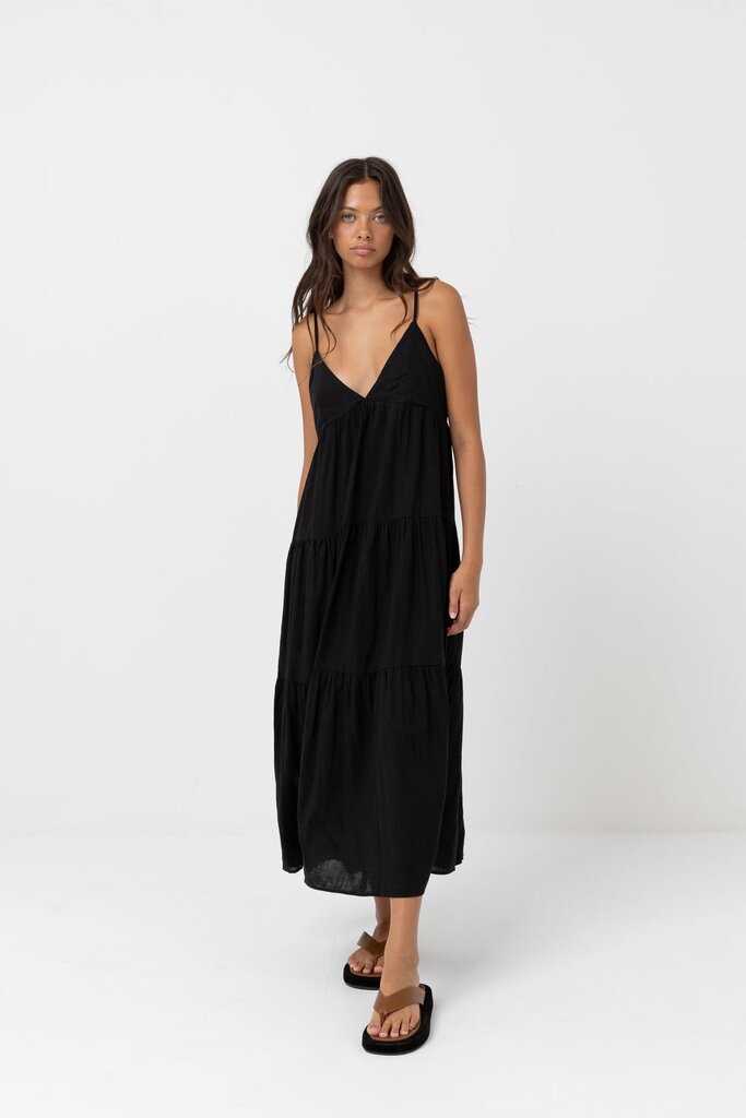 Rhythm Classic Tiered Midi Dress