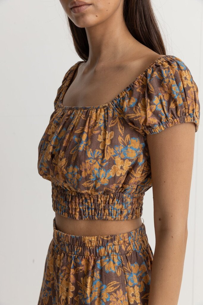 Rhythm Oasis Floral Cap Sleeve Top