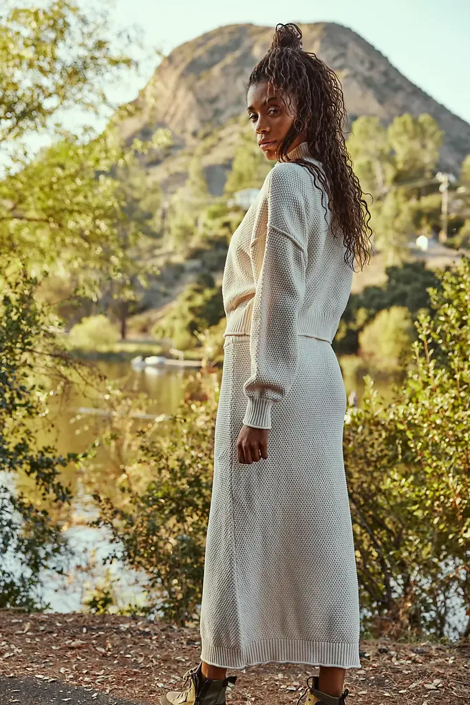Free People Hailee Sweater Skirt Set