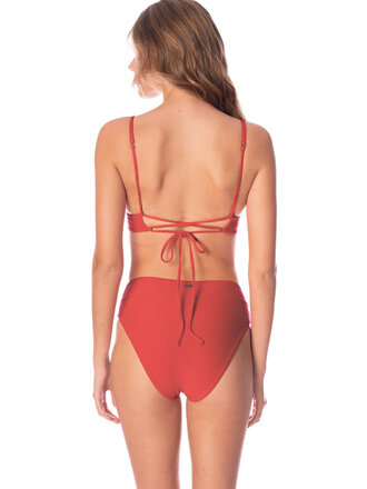 Maaji Red Camelia Suzy Q Bottom