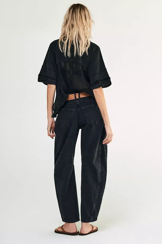 Free People Good Luck Mid Rise Barrel