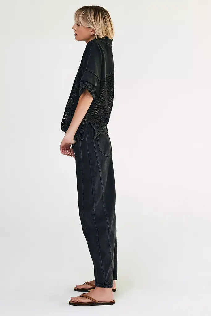 Free People Good Luck Mid Rise Barrel