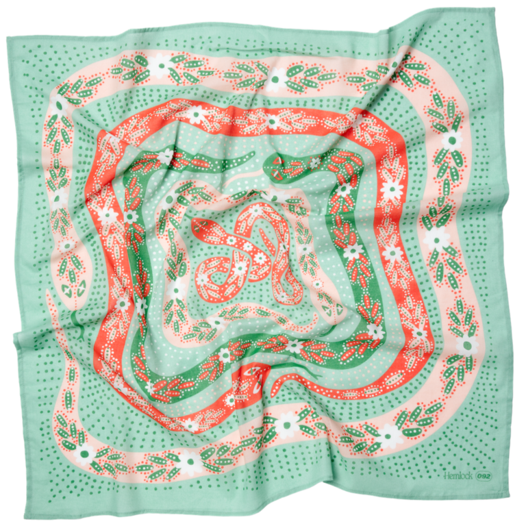 Handker Bandanas 34" Wild Rag Snakes Bandana