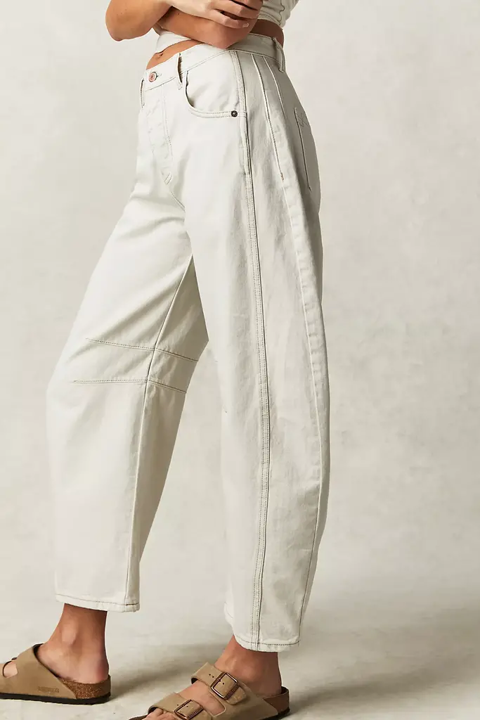 Free People Good Luck Mid Rise Barrel
