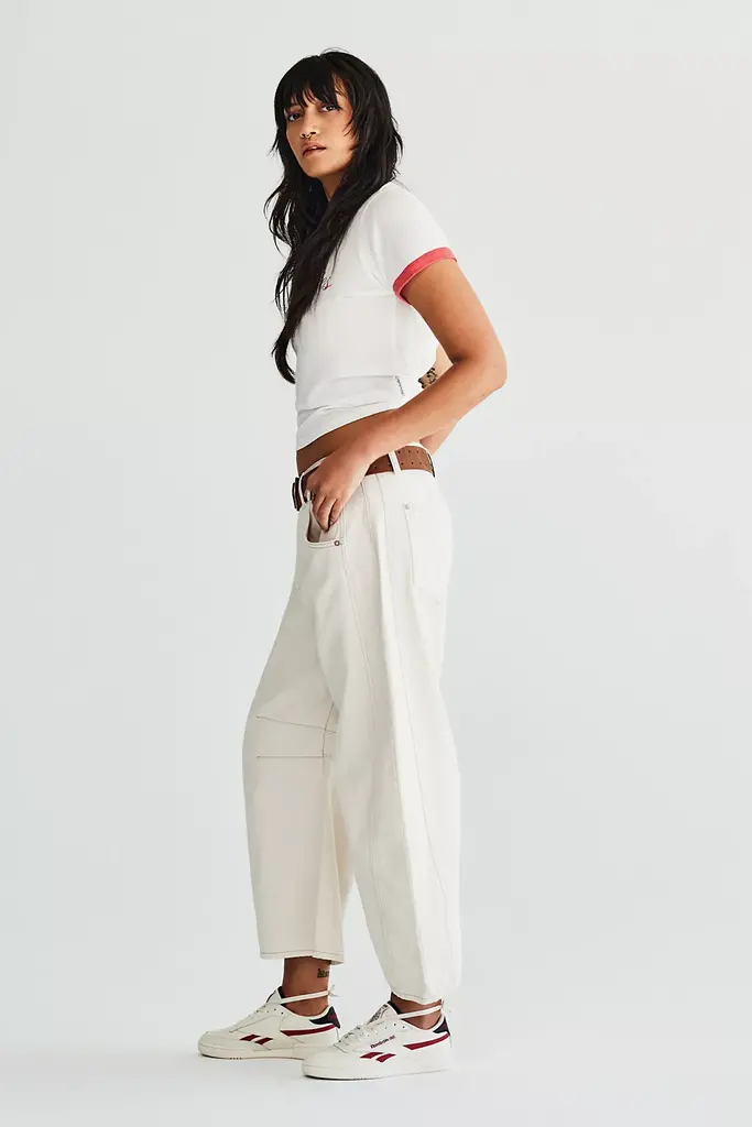 Free People Good Luck Mid Rise Barrel
