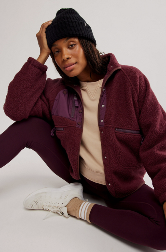 Free People Hit The Slopes Fleece Jacket