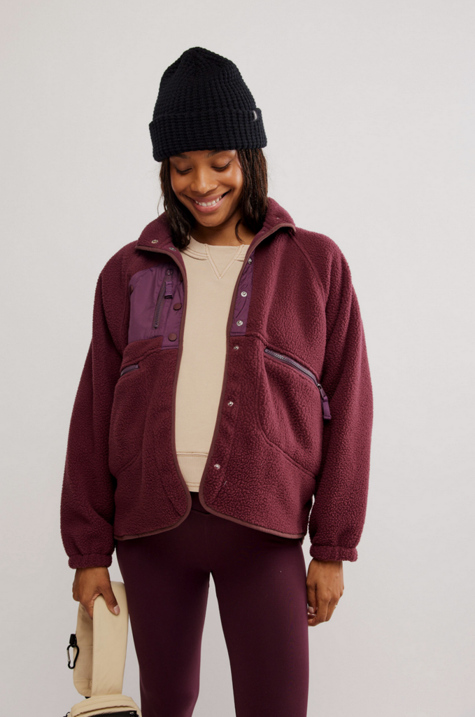 Free People Hit The Slopes Fleece Jacket