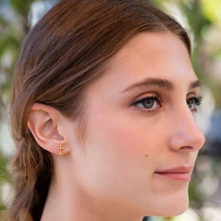 Amano Studio Jewelry Cross Studs