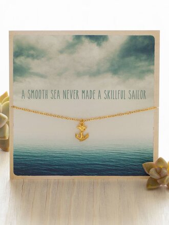 Amano Studio Jewelry Carded Gift Necklace - Anchor