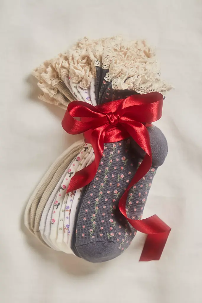 Free People Rosebud Waffle Knit Ankle Sock