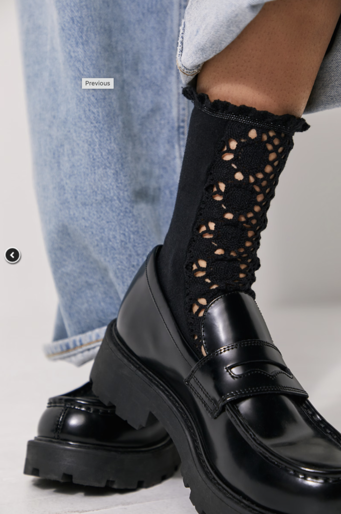 Free People Rubies Crochet Socks