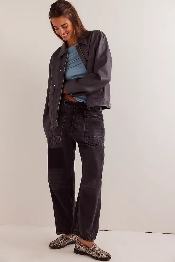 Free People Moxie Low Slung Pull-On Barrel