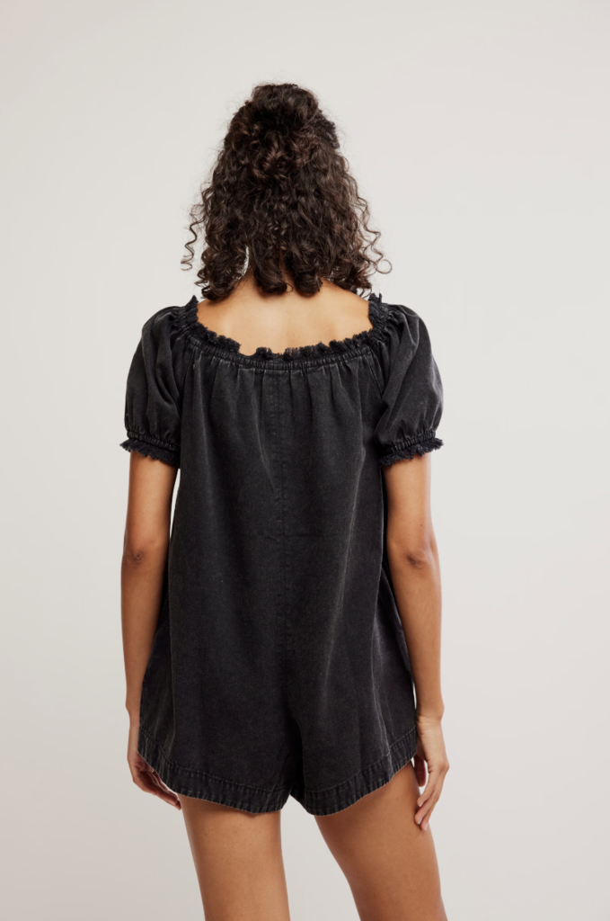 Free People We The Free Daisy Denim Babydoll Romper