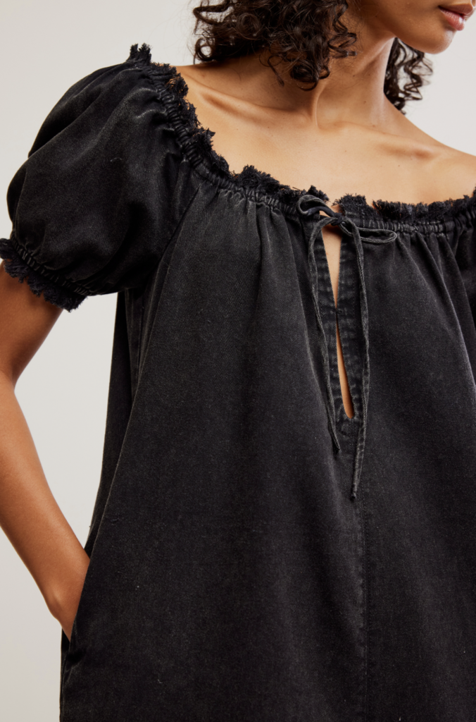 Free People We The Free Daisy Denim Babydoll Romper