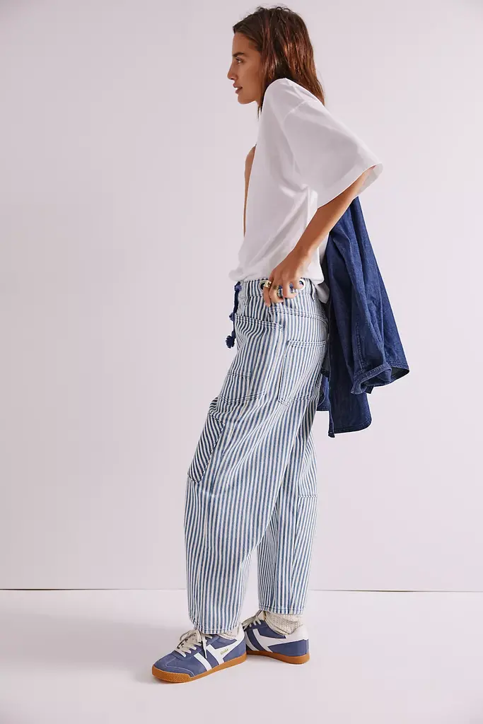 Free People Moxie Railroad Low-Slung Jeans
