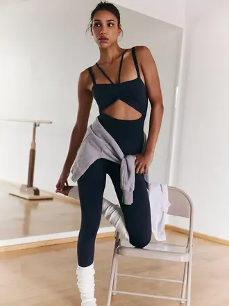 Free People Good Karma Cut Out Onesie