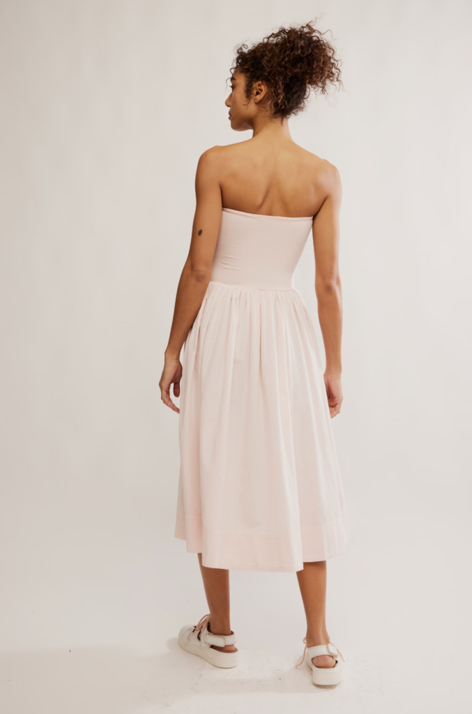 Free People Onda Drop-Waist Tube Midi