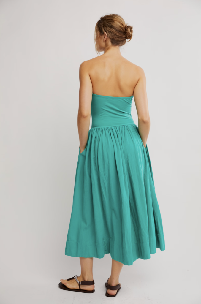 Free People Onda Drop-Waist Tube Midi