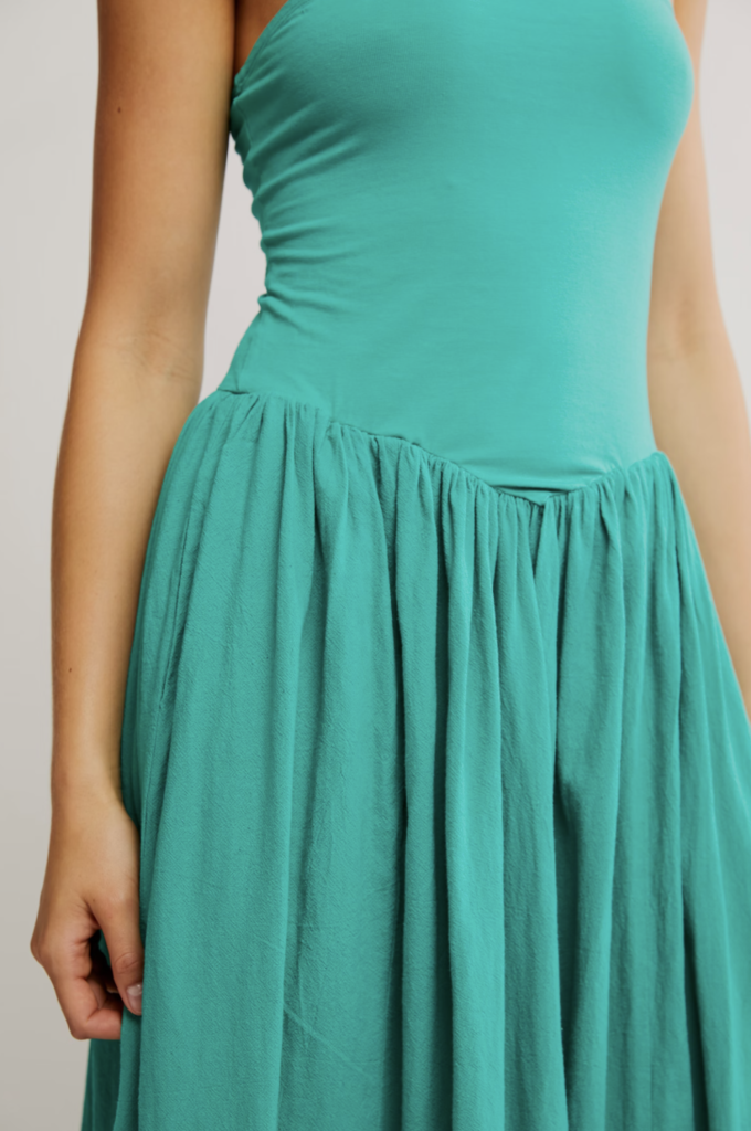 Free People Onda Drop-Waist Tube Midi