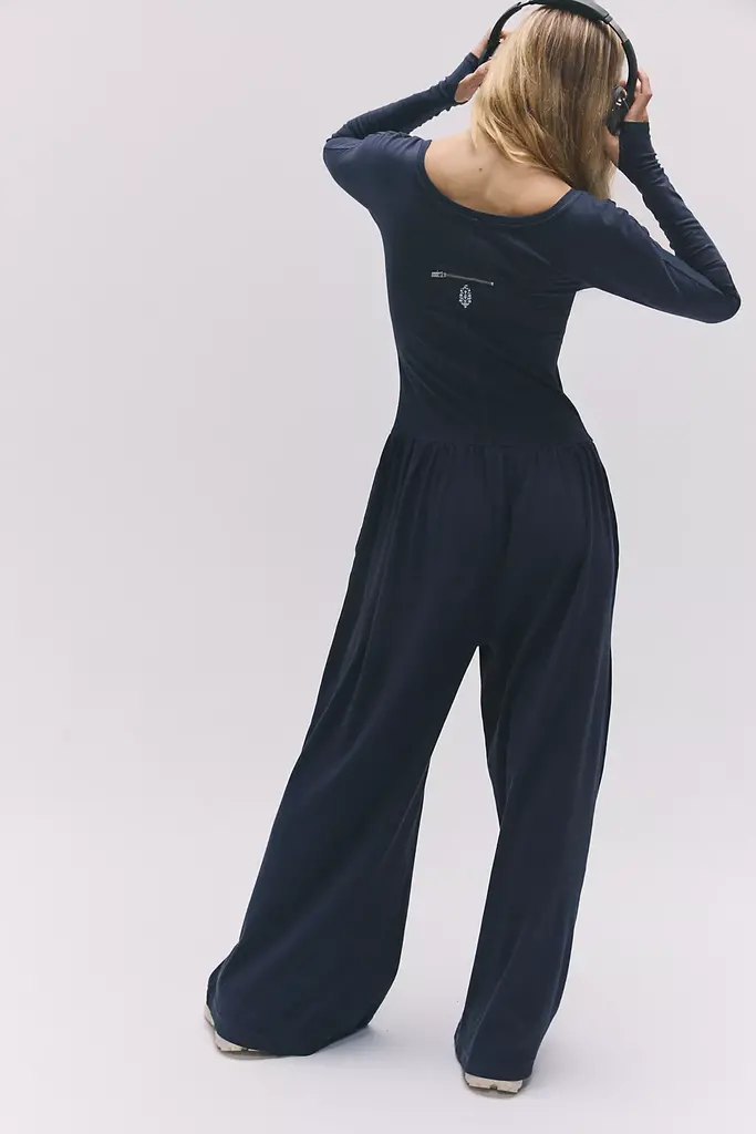 Free People Hot Shot Wide Leg Onesie