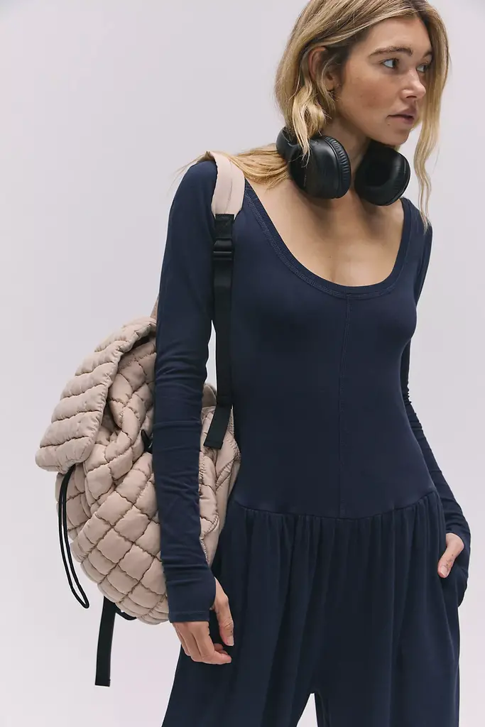 Free People Hot Shot Wide Leg Onesie