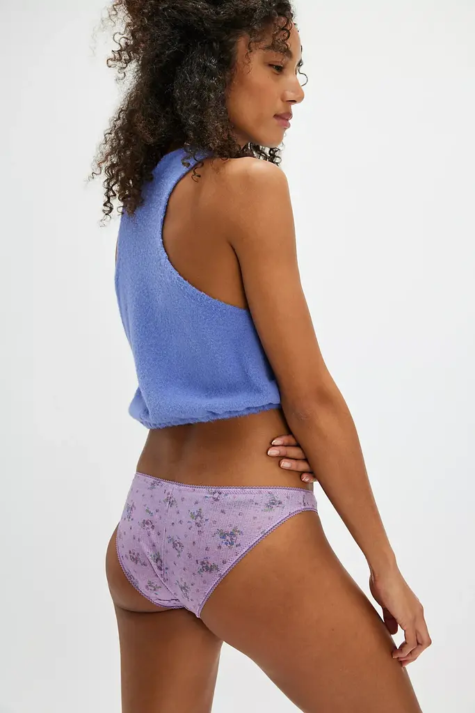 Free People Printed Pointelle Bikini