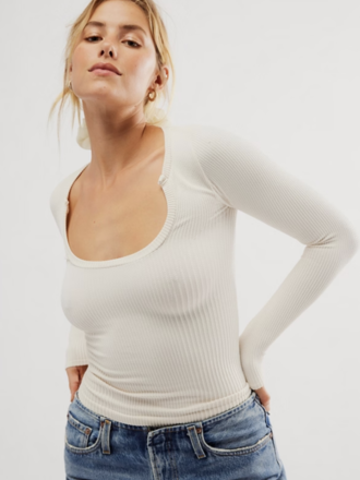 Free People Clean Slate Seamless Layering Longsleeve