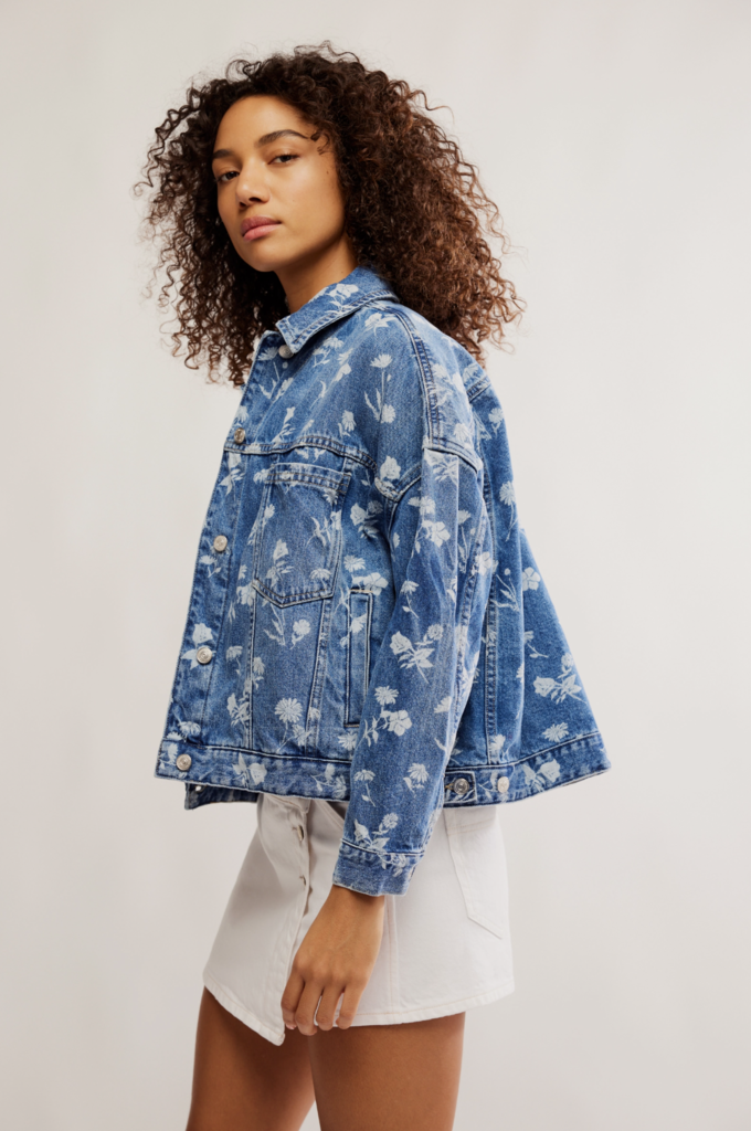 Free People Opal Swing Denim Jacket