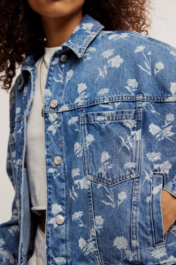 Free People Opal Swing Denim Jacket
