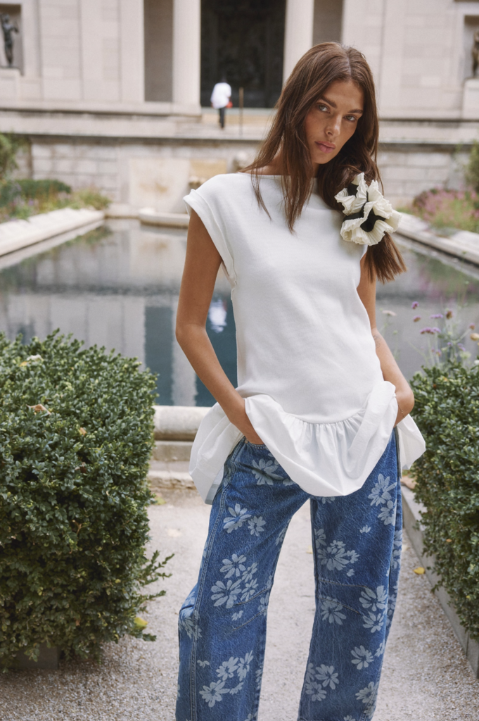 Free People Good Luck Printed Barrel