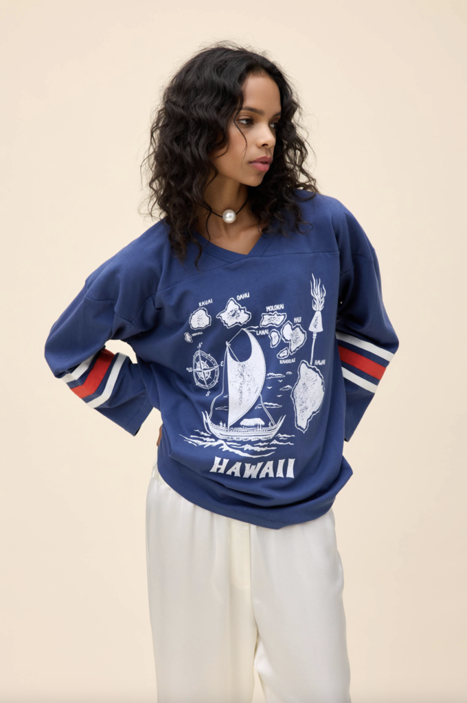 Daydreamer Hawaii Map Hockey Jersey