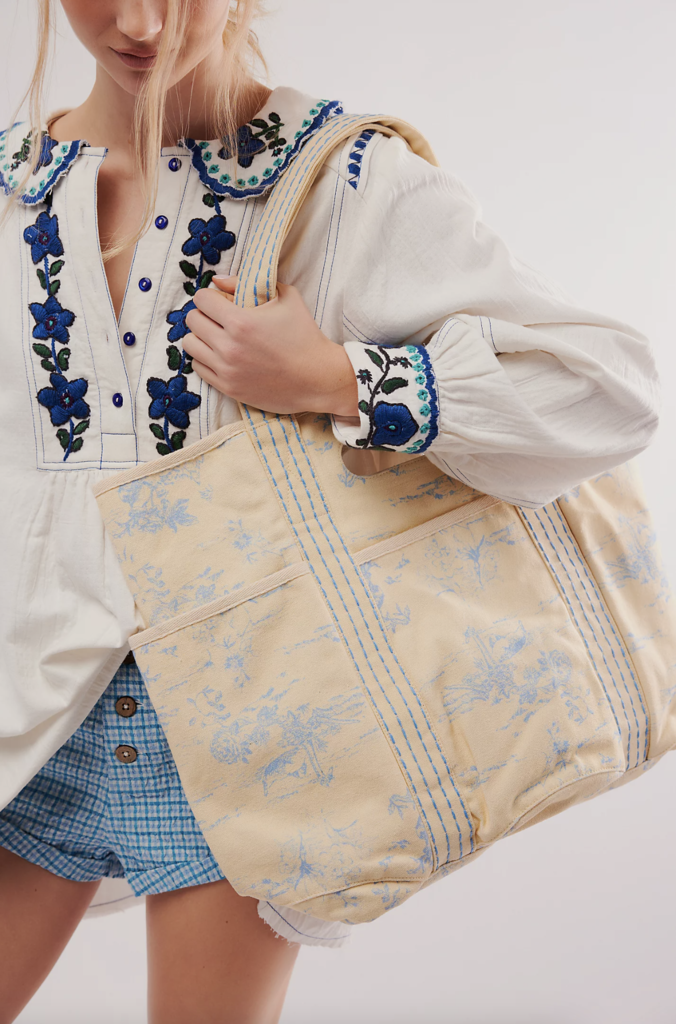 Free People Printed Caravan Tote