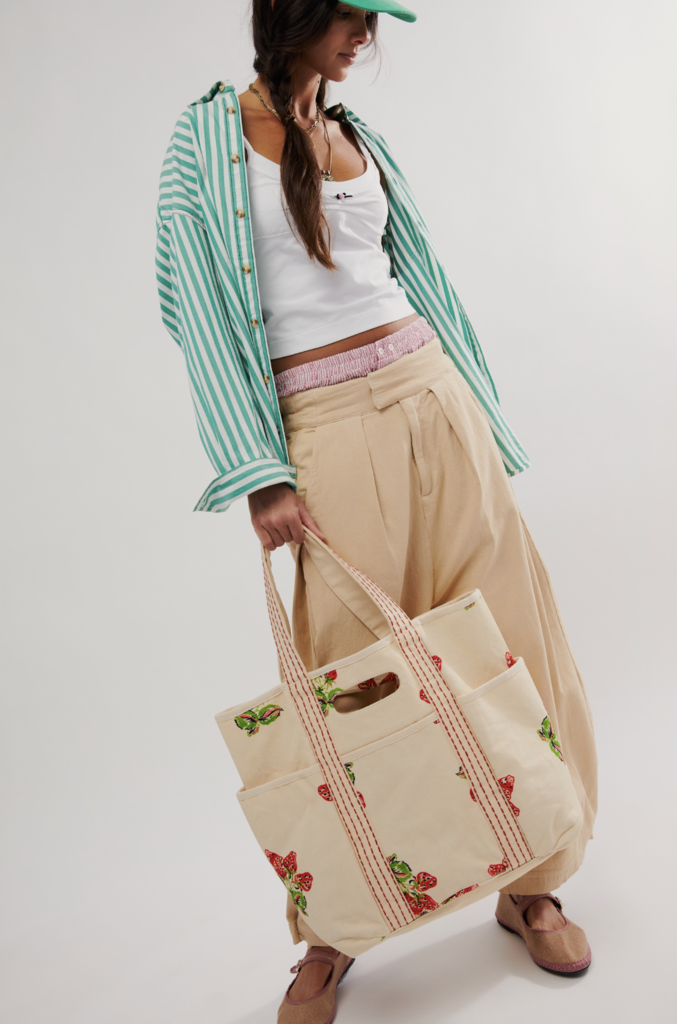 Free People Printed Caravan Tote