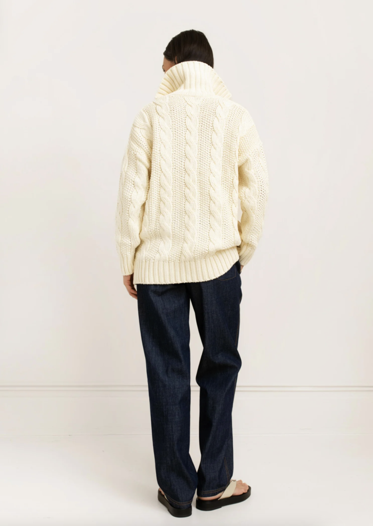 Paper Label Marelle Cable Cardigan
