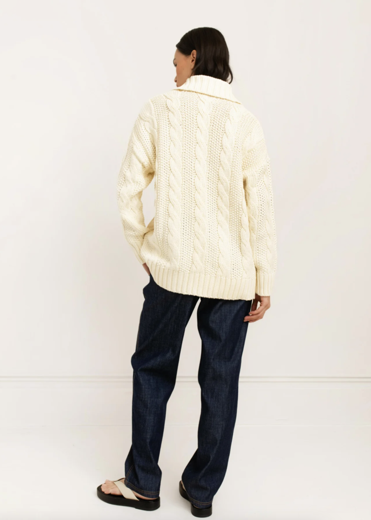 Paper Label Marelle Cable Cardigan