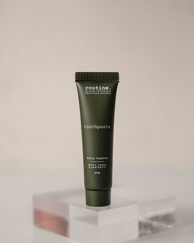 routine. Dirty Hipster 20ml Natural Toothpaste Mini