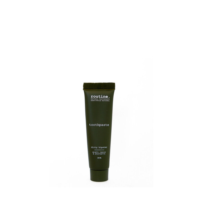 routine. Dirty Hipster 20ml Natural Toothpaste Mini