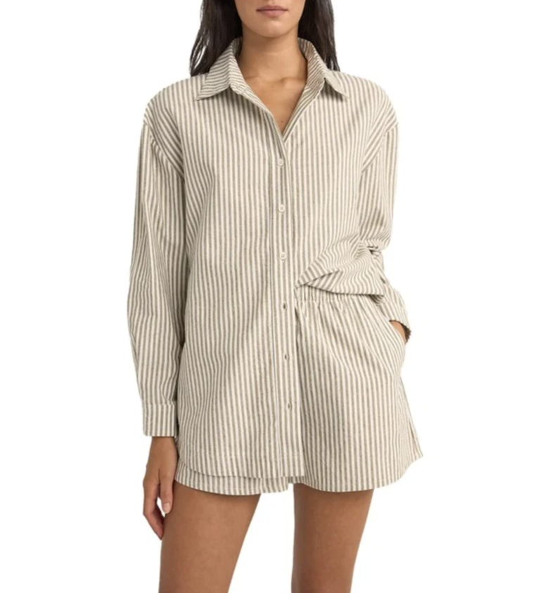 Rhythm Valley Stripe Oversized Shirt