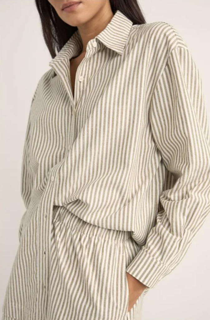 Rhythm Valley Stripe Oversized Shirt