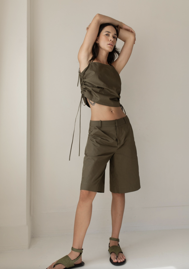 Paper Label Maura Tie Top