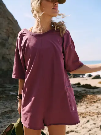 Free People Hot Shot Tee Romper