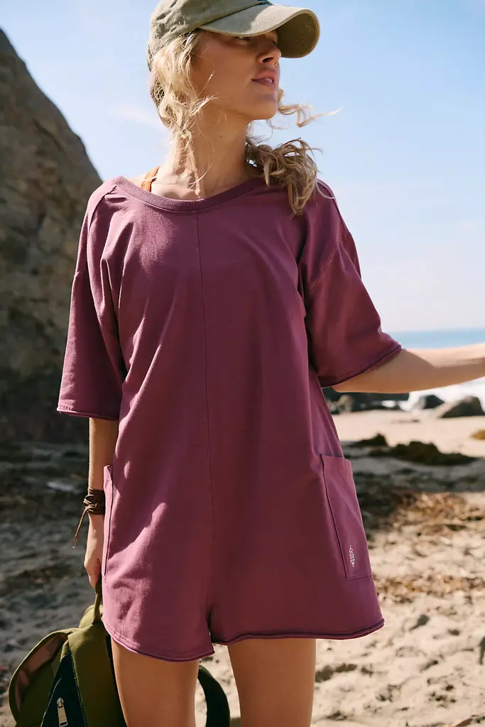 Free People Hot Shot Tee Romper